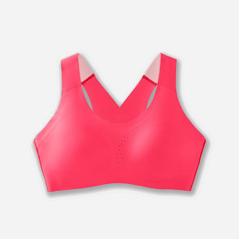 Brooks Dare Crossback Womens Running Bra Ireland Fluoro Pink (GNXH-94817)